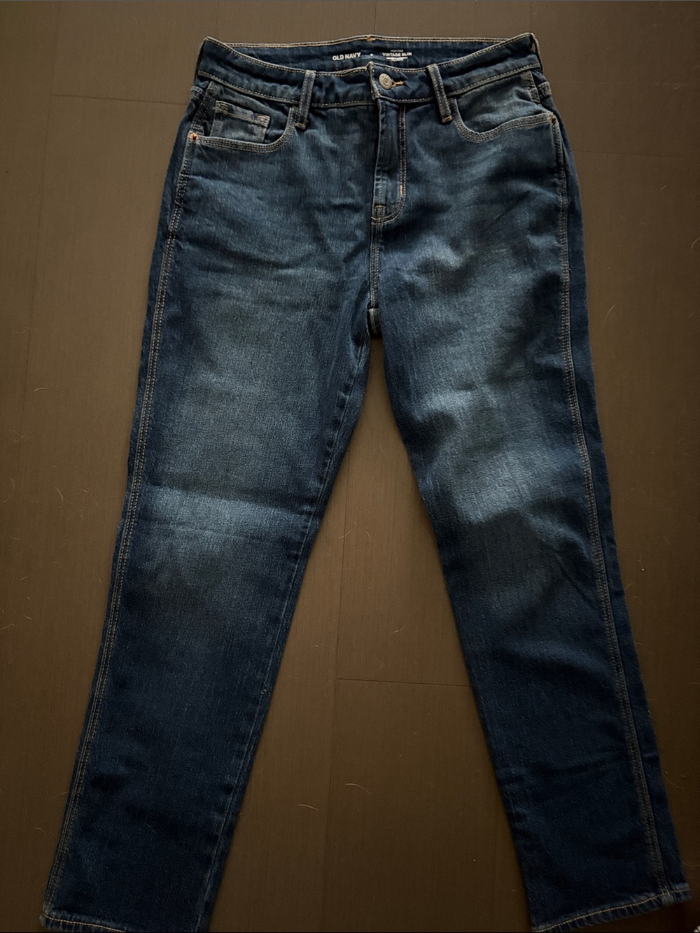Old Navy Women's Vintage Slim High Rise Indigo Blue Jeans